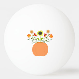 Thanksgiving bloemen in pompoen pingpongbal