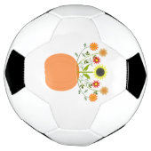 Thanksgiving bloemen in pompoen voetbal (Gedraaid)