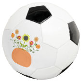 Thanksgiving bloemen in pompoen voetbal (Drie kwart)