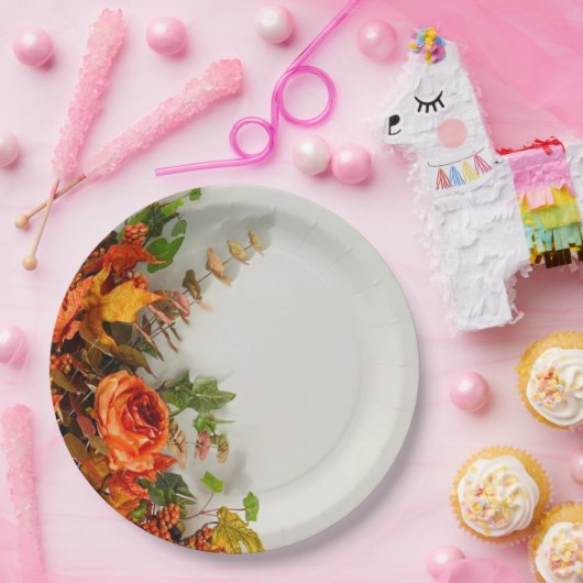 Thanksgiving Bloemen Papier Bord (Feest)