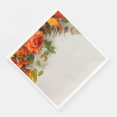 Thanksgiving Bloemen Papier servet (Hoek)