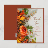 Thanksgiving Bloemen Vakantie Spice Dank u kaart (Voorkant / Achterkant)