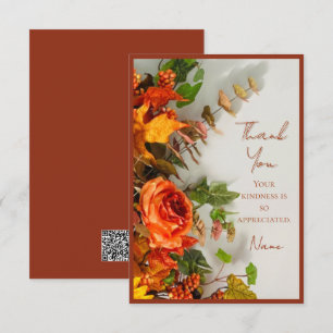 Thanksgiving Bloemen Vakantie Spice Invitation Kaa Bedankkaart