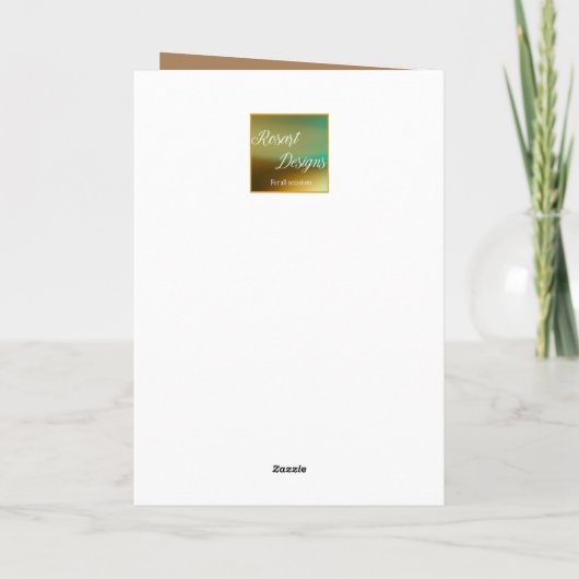 Thanksgiving bloemschikken Kaart (Achterkant)