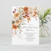 Thanksgiving Blossom Feest Kaart (Staand voorkant)