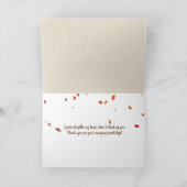 Thanksgiving Boeken voor Vriendschap Kaart (Binnen)