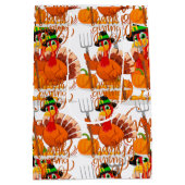 Thanksgiving boer kalkoen medium cadeauzakje (Achterkant)