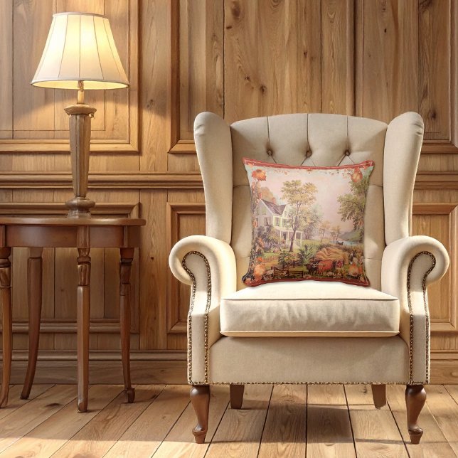 Thanksgiving boeren oogsten thuis kussen (Creator heeft geüpload)