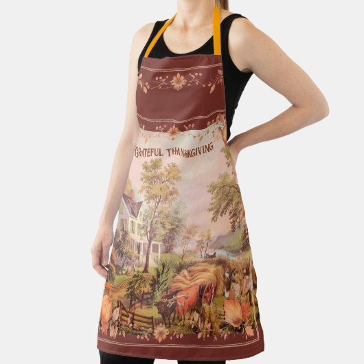 Thanksgiving boeren oogsten thuis schort (Insitu)