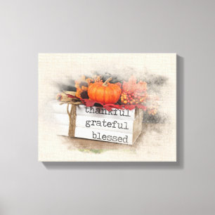 Thanksgiving Books Canvas Afdruk