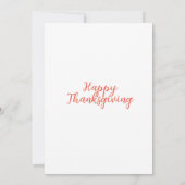 Thanksgiving boom met schattige uil bedankkaart (Achterkant)