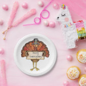 Thanksgiving - Bord op papier/Turkije (Feest)