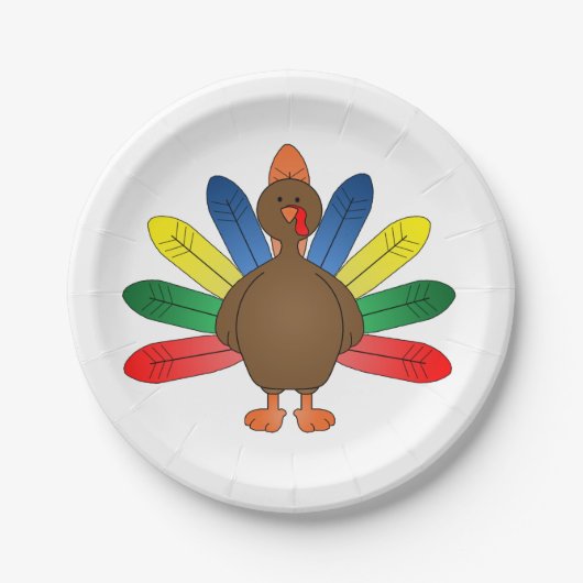 Thanksgiving - Bord op papier/Turkije (Voorkant)