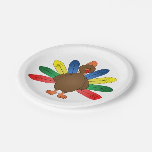 Thanksgiving - Bord op papier/Turkije (Gekanteld)