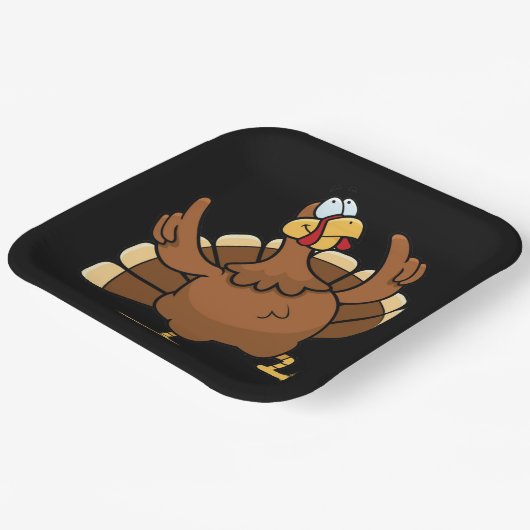 Thanksgiving Bord papier Turkije (Gebogen)