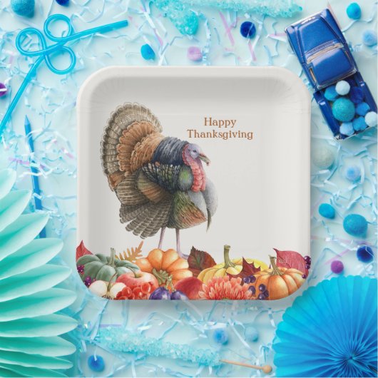 Thanksgiving Bord papier Turkije (Feest)