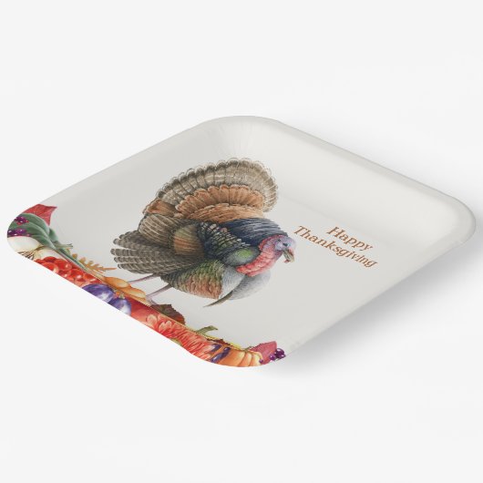 Thanksgiving Bord papier Turkije (Gebogen)