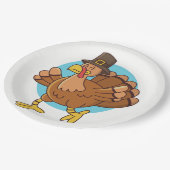 Thanksgiving bord papier Turkije (Gekanteld)