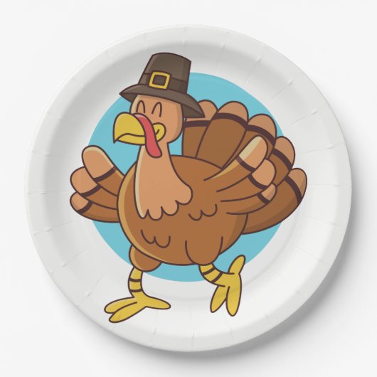 Thanksgiving bord papier Turkije (Voorkant)