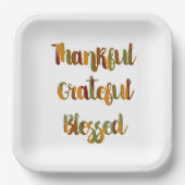 Thanksgiving borden papieren bordje (Voorkant)