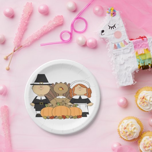 Thanksgiving Borden/proefprogramma's voor aangepas Papieren Bordje (Feest)