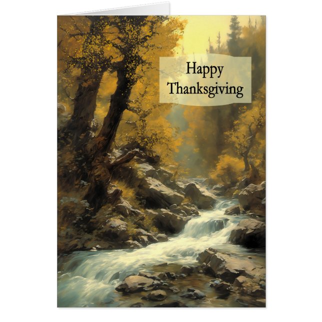 Thanksgiving Bos en Stroom (Voorkant)