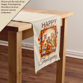 Thanksgiving bosdieren herfstbladeren medium tafelloper