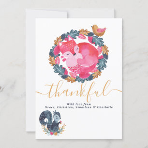 Thanksgiving Bosland Feestdagenkaart