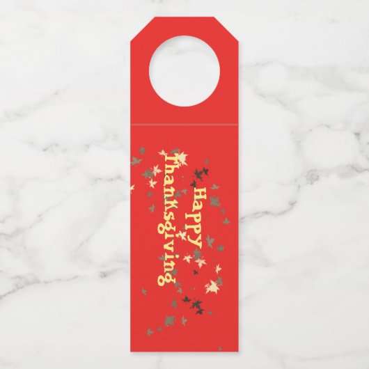 Thanksgiving - Bottle Hanger Labels (Achterkant)