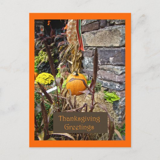 Thanksgiving Bounty Feestdagenkaart (Voorkant)
