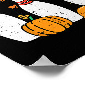 Thanksgiving Bowling Pins Funny Herfst Bowler Mann Poster (Hoek)