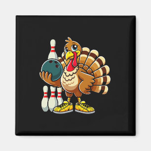 Thanksgiving Bowling Shirt Vrouwen Mannen Funny Tu Magneet