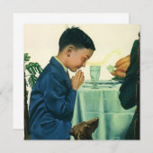  Thanksgiving, Boy Gezegde Uitnodiging (Voorkant / Achterkant)