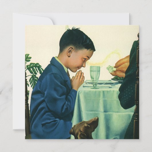  Thanksgiving, Boy Gezegde Uitnodiging (Voorkant)