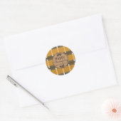 Thanksgiving Branch Pset Pattern Sweet Gift Ronde Sticker (Envelop)