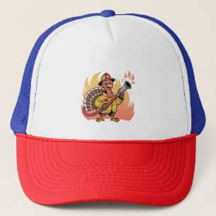 Thanksgiving brandweerman Turkije voor het eerst g Trucker Pet