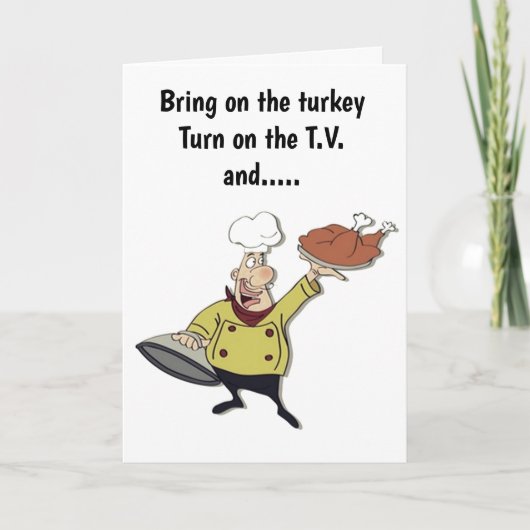 **THANKSGIVING** BRENG DE TURKSE HUMOR AAN KAART (Voorkant)