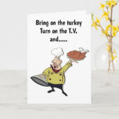**THANKSGIVING** BRENG DE TURKSE HUMOR AAN KAART (Gele Bloem)