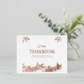 Thanksgiving Briefkaart (Staand Voorkant)