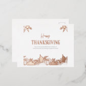 Thanksgiving Briefkaart (Voorkant / Achterkant)