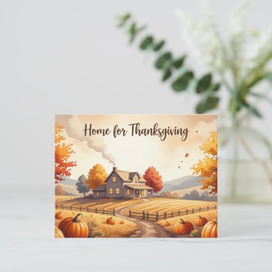 Thanksgiving Briefkaart (Staand voorkant)