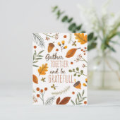 Thanksgiving Briefkaart (Staand voorkant)