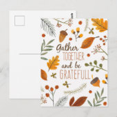 Thanksgiving Briefkaart (Voorkant / Achterkant)