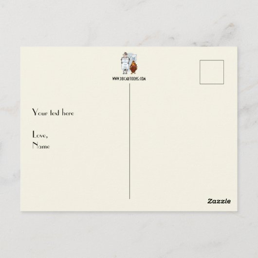 Thanksgiving Briefkaart (Achterkant)