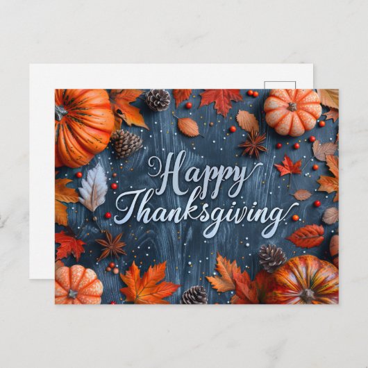 Thanksgiving Briefkaart (Voorkant / Achterkant)