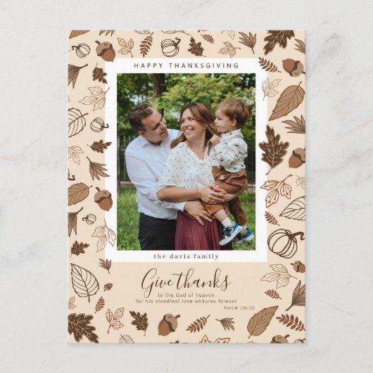 Thanksgiving Briefkaart (Voorkant)