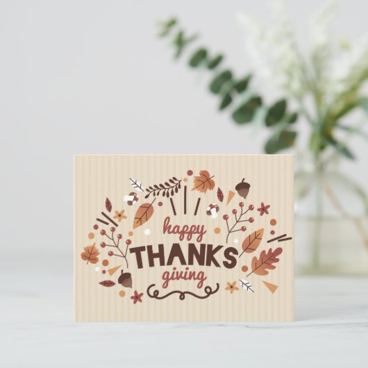 Thanksgiving Briefkaart (Staand voorkant)