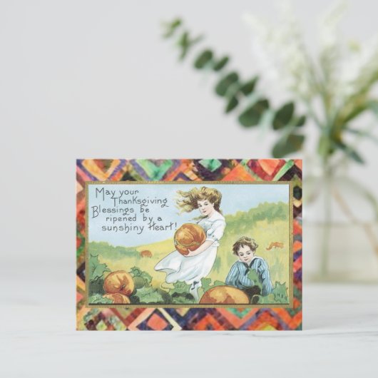 Thanksgiving Briefkaart (Staand voorkant)