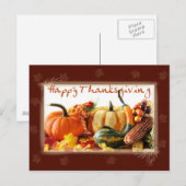 Thanksgiving Briefkaart (Voorkant / Achterkant)
