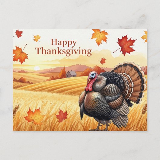 Thanksgiving Briefkaart (Voorkant)